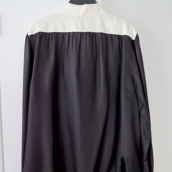 Tory Burch Wide Collar Tunic Blouse - Ivory/ Tea Rose - $498 - Picture 7 of 16